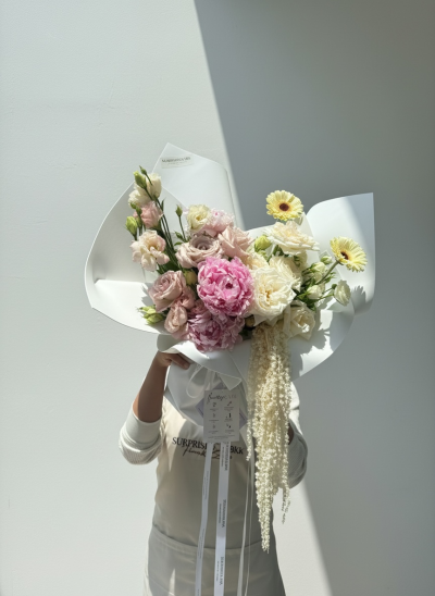 Mauve Blush Peonies Bouquet